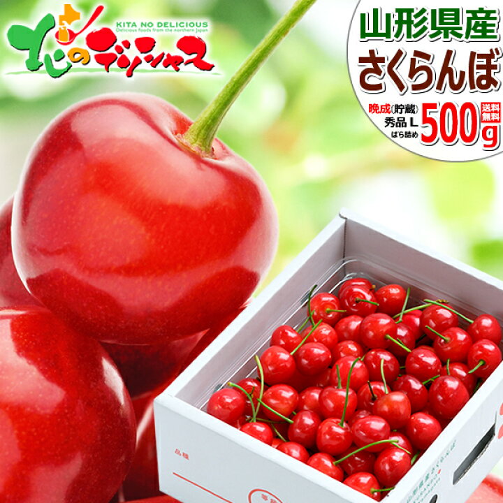 楽天市場】【予約】山形県産 晩生 さくらんぼ 500g (貯蔵品/秀品/L 