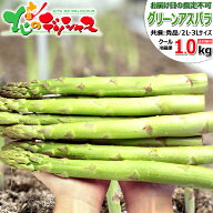 【順次出荷中/お届け日指定不可】北海道産 ご家庭用 グリーンアスパラ 1kg (2L-3Lサイズ/冷蔵便) 春の味…