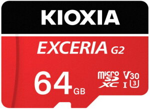 �V�i KIOXIA EXCERIA G2 KMU-B064GR [64GB ���b�h] microSD �L�I�N�V�A