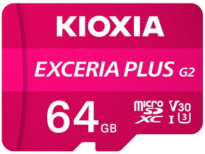 �V�i KIOXIA EXCERIA PLUS G2 KMUH-B064G [64GB] microSD �L�I�N�V�A