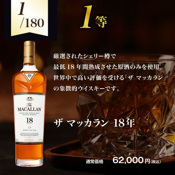 楽天市場】【第10弾】マッカラン18年が当たる！？オリジナルウィスキー  