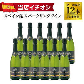 【コスパ最強スパークリングワイン】グランデルミオ ブリュット 12本（1ケース）セット【送料無料】【ケース販売】スパークリングワイン セット 辛口 スペイン