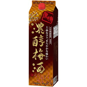 アサヒ 黒糖 濃醇梅酒 1.8L 紙パック