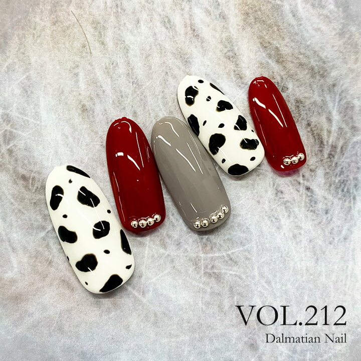 楽天市場 ネイルアートレシピ Vol 212 ダルメシアンネイル ジェルネイル使用 グルービーネイル