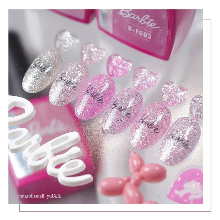 楽天市場】バービー Barbie フラッシュジェル 10g 6色セット FG01~06 超希少第三弾Barbie ジェルネイルセット