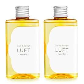 【24Hうるおい美髪 ヘアオイル】 LUFT ルフト ケア&デザイン オイル 100mL 付け替えポンプ付き 洗い流さない トリートメント 乾いた髪 仕上げに ゴールデンアップルの香り スタイリング 全身使えるマルチオイル