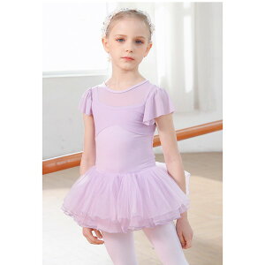 バレエレオタード かわいい バレエダンス バレエ レオタード 股下スナップ 女の子 子供 キッズ ジュニア 練習着 演出用 子供ダンス衣装 120 130 140 150 160 170 ピンク パープル ブルー