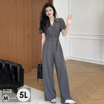 楽天市場】ジャンプスーツ（サイズ（S/M/L）4L）（オールインワン 