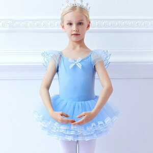 バレエ レオタード キッズ ジュニア チュチュ付き スカート付き ワンピース 半袖 長袖 袖あり 股下スナップ かわいい フリル リボン バレエバッグ バレエ用品 子供 練習着 新体操 レッスン