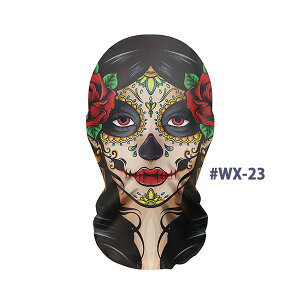 フェイスマスク ハロウィン フルフェイスマスク 仮面 仮装 コスプレ 透ける 伸縮 薄手 通気性 かぶりもの ドクロ お化け 覆面 ホラー 恐怖 ハロウィンコスチューム ハロウィンマスク パーテ