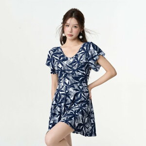 ワンピース水着 体型カバー水着 大きいサイズ レディース ママ水着 オールインワン フレア 花柄 ぽっちゃり 二の腕 カバーアップ XXL 3L 4L 5L 6L 13号 15号 17号 19号 女性 オトナ女子 20代 30代 40代