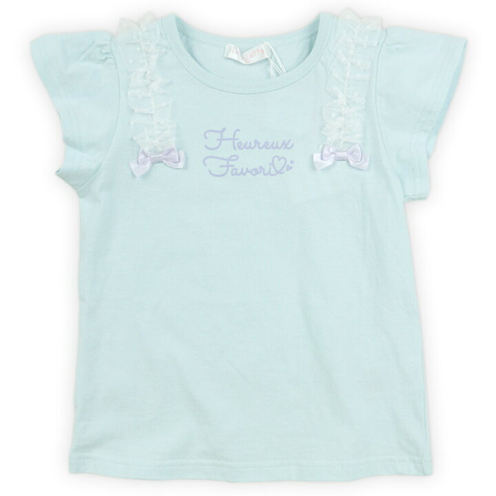 楽天市場】Tシャツ 半袖 女の子 キッズ ベビー 肩チュールフリル 