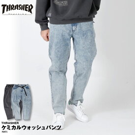 スラッシャー THRASHER ケミカルウォッシュ デニム ジーンズ メンズ レディース おしゃれ スケボー スケーター スケーターパンツ