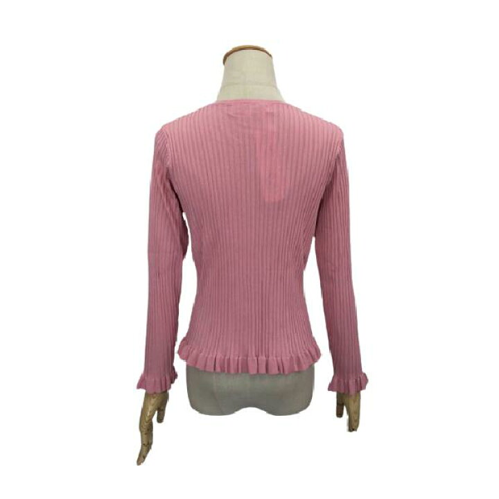 楽天市場】スーパービューティー カーディガン 裾フリル ワイドリブ  