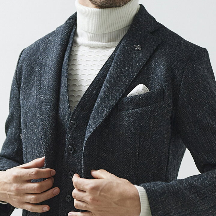 楽天市場】50サイズのみ ハリスツイードジャケット Harris tweed 