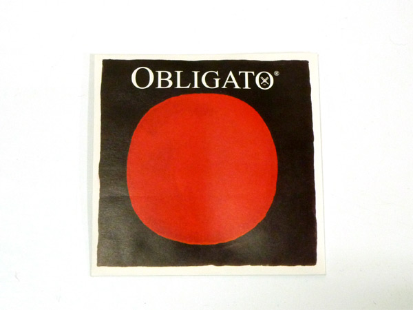 バイオリン弦 PIRASTRO OBLIGATO 【特価】 D4113 4 見事な創造力 4サイズ用 オブリガート D線 シンセティックファイバー シルバー巻 ピラストロ