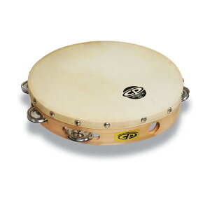 LP Gs[ ^o CP379 CP Wood Tambourines CP Tambourine with Head 10inch Single Row Jingles