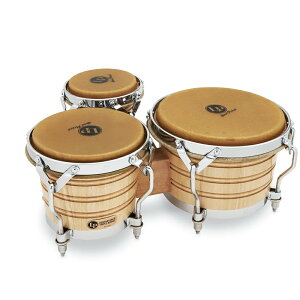 LP Gs[ {S LP202-AW LP Generation III Triple Wood Bongos Chrome Hardware