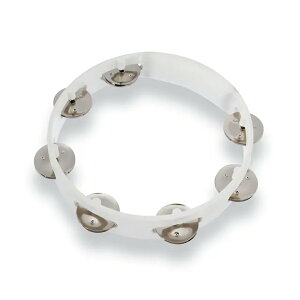 LP Gs[ ^o LPA182 LP Aspire Plastic Tambourines LP Aspire Tambourine 8inch White