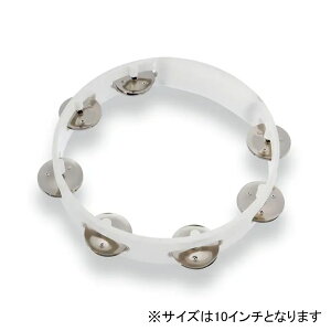 LP Gs[ ^o LPA192 LP Aspire Plastic Tambourines LP Aspire Tambourine 10inch White