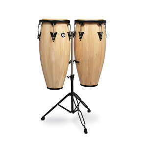 LP Gs[ RK LPA646-AW LP Aspire 10 inch & 11 inch Conga Set Wood with Double Stand