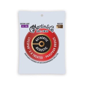 y3ZbgpbNzMartin ARM Lifespan 2.0 Guitar Strings Phosphor Bronze MA535TPK3 11-52 Custom Light