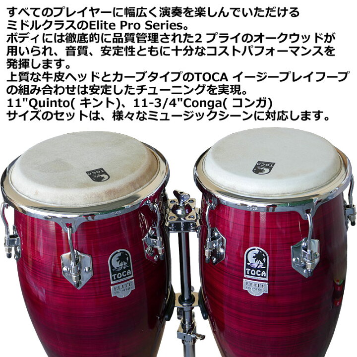 楽天市場】TOCA キント＆コンガ 3100CF 11インチ＆11 3/4インチ 木製 