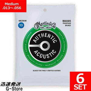 Martin ARM MARQUIS Phosphor Bronze MA-550S×6Zbg 13-56 Medium