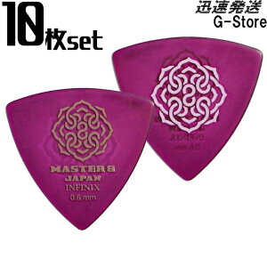 MASTER 8 JAPAN トライアングル ピック IFHPR-TR060 0.6mm×10枚セット INFINIX TRIANGLE Hard Polish Rubber Grip