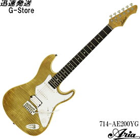 AriaProII エレキギター 714-AE200-YG イエローゴールド アリアプロ2 アリア・エバーグリーン ギターを始めよう！