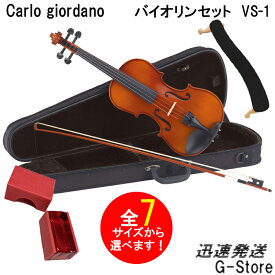 【29日までポイント10倍】【サイズが選べる】カルロ・ジョルダーノ バイオリンセット スターターセット VS-1 Carlo giordano Violin Starter Set