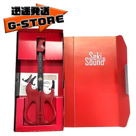 【ラッピング可】日本製 ギター型ハサミ レッド ディスプレイ用スタンド付 NIKKEN SS-20R Seki Sound ニッケン刃物
