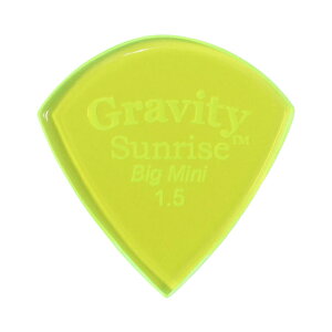 GRAVITY PICK M^[sbN GSUB15P - Sunrise Big Mini 1.5mm, Fluorescent Green