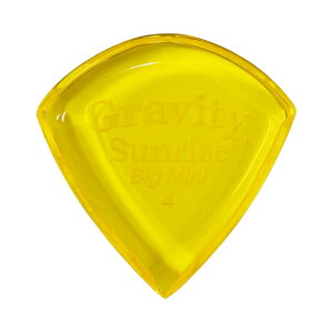 y}\Ԃ̓|Cg5{zGRAVITY PICK M^[sbN GSUB4P - Sunrise Big Mini 4.0mm, Yellow