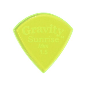 y26܂Ń|CgUPzGRAVITY PICK M^[sbN GSUM15P -Sunrise Mini 1.5mm, Fluorescent Green