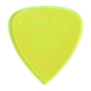 GRAVITY PICK M^[sbN GCPS15P -Classic Pointed Standard 1.5mm, Fluorescent Green