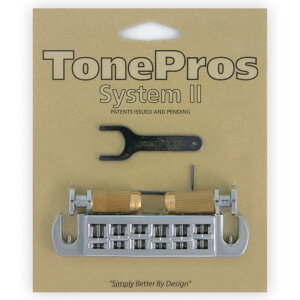 TonePros �u���b�W AVT2P-C �N���[�� Wraparound Set w/SPRS2 Locking Studs for PRS