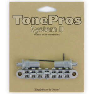 【マラソン期間はポイント5倍】TonePros 7弦ギター用ブリッジ TP7-SC サテンクローム ラージポスト 7 String Metric Tuneomatic large posts