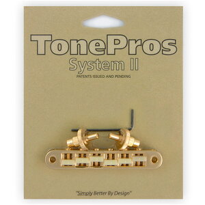 TonePros �u���b�W TP6G-G �S�[���h Standard Tuneomatic (small posts, notched G Formula saddles)