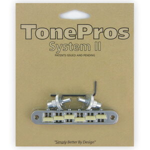 TonePros �u���b�W TP6G-C �N���[�� Standard Tuneomatic (small posts, notched G Formula saddles)
