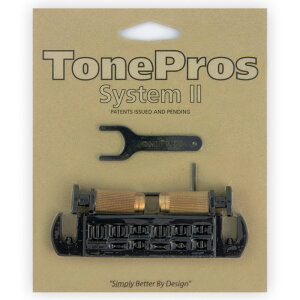 TonePros �u���b�W AVT2P-B �u���b�N Wraparound Set w/SPRS2 Locking Studs for PRS
