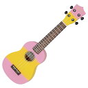 限定カラー Maika'i ソプラノウクレレ MKU-1 PKYL ピンク/イエロー ケース付 初心者向け