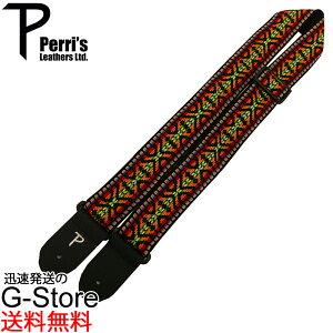 Perri's M^[Xgbv TWS-6725 WK[hD 2" MULTI COLOUR HOOTENANNY JACQUARD GTR STRP y[Y