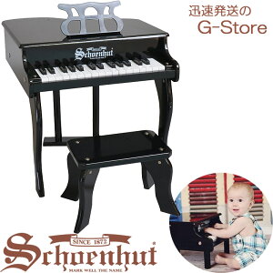 y|Cg10{zVF[nbg 30 ~jOhsAmi֎qtj ubN 30-Key Black Fancy Baby Grand Piano and Bench 3005B Schoenhut