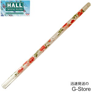 �z�[���N���X�^���t���[�g Eb�� HALL CRYSTAL Flute E�� Flute Offset Rose with Green �S��523mm