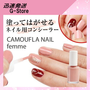 塗って剥がせる!カモフラネイル femme ピンクベージュ 3Dアートにも対応!ネイルコンシーラー 1DAYネイル隠し PROIDEA プロイデア ドリーム【P10】