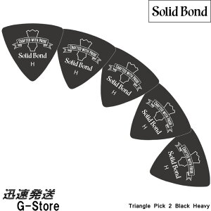 Solid Bond sbN gCAO ubN wr[×5 Triangle Pick 2 Black Heavy PR2-BKH \bh{h