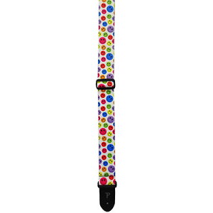 Perri's M^[Xgbv LPCP-6567 2inch POLY STRAP SMILEY FACE WHITE