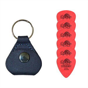 【マラソン期間はポイント5倍】【ピックケース+ピック6枚セット】Perri's ピックケース BLUE PICKKEY-6672 + Jim Dunlop Tortex 418B 0.5mm 6枚