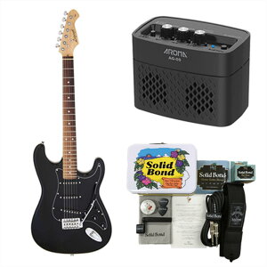 yR Zbg{AvtzLegend GLM^[ LST-Z B/BK + Ken Yokoyama Electric Guitar Starter Set + AROMA Amp AG-05BLK